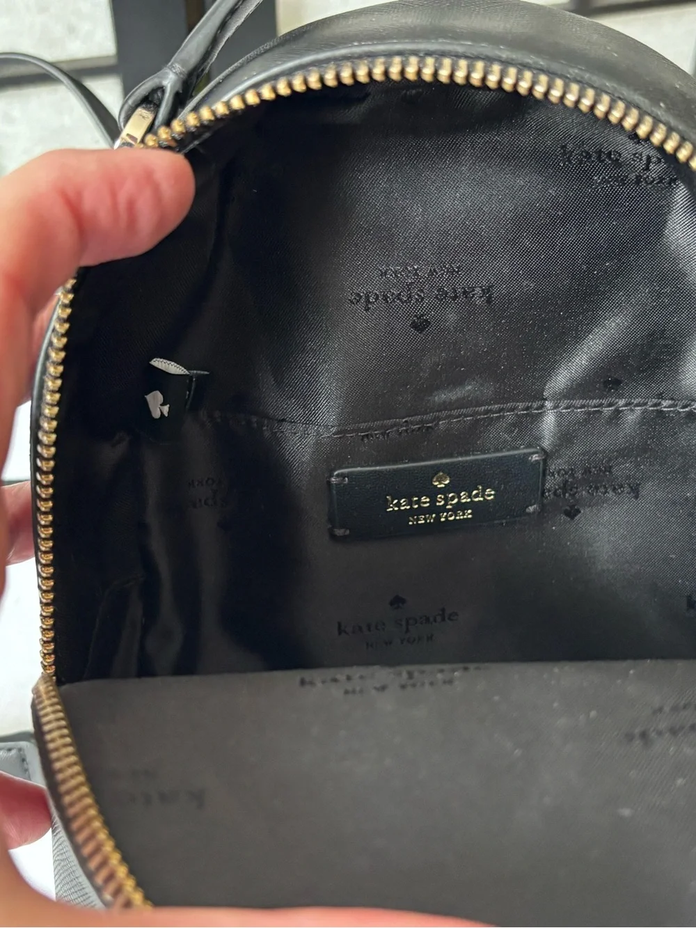 Kate Spade Schuyler Mini Backpack - Black Saffiano
